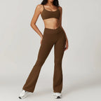 Women's 2-Piece Yoga Set: Crop Top & Leggings THRIXINE