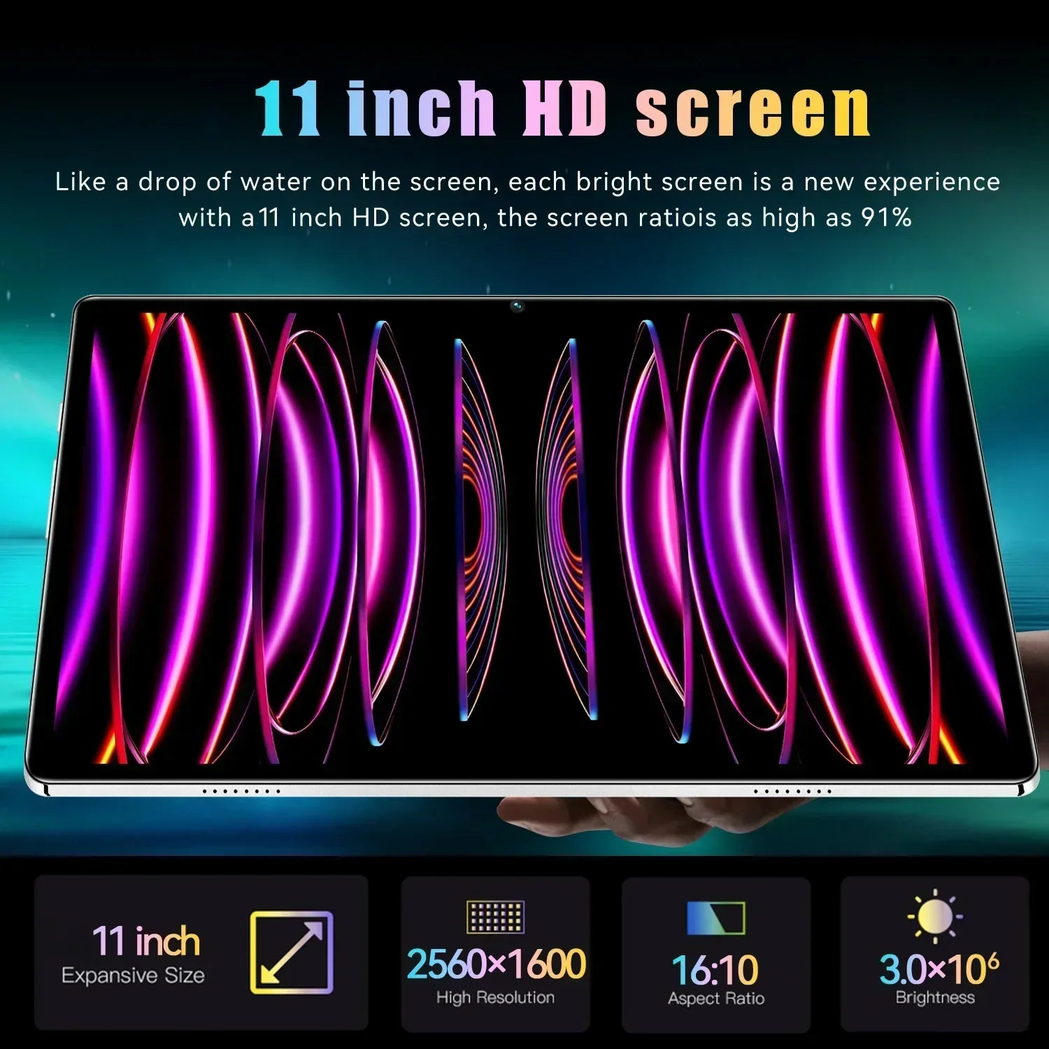 2024 Original HD4K Tablet PC Pad 6 Pro Android 13 12GB+512GB 10000mAh Snapdragon 888 Bluetooth WiFi Tab tablets 10 inch android Lootquake LLC