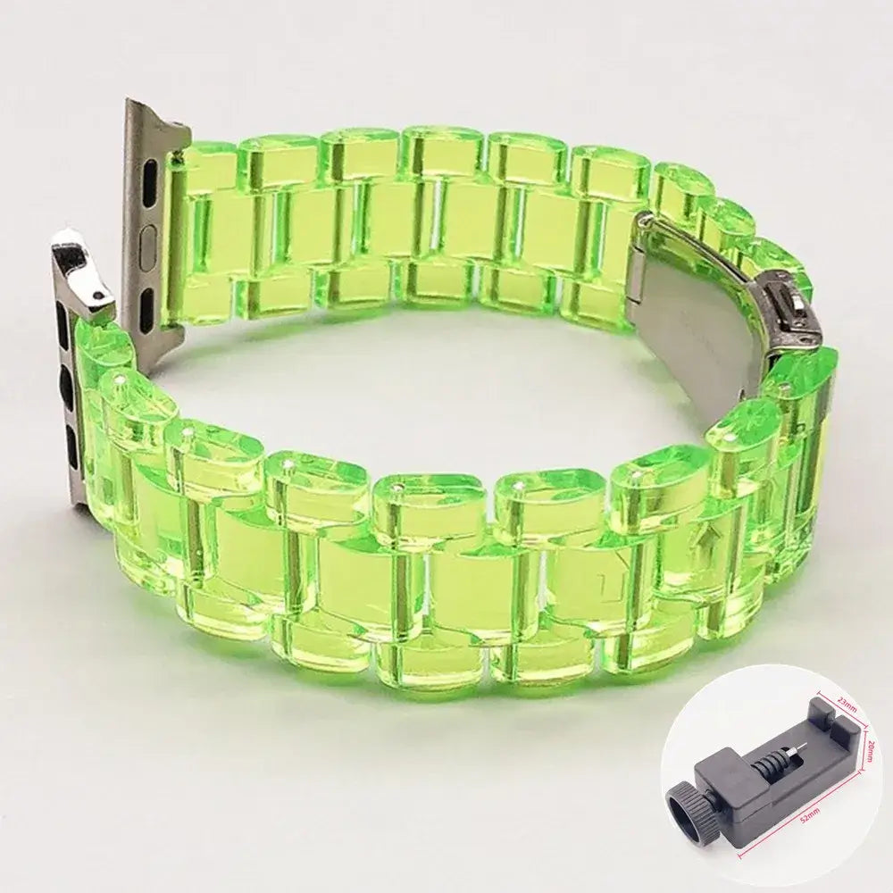 Apple Watch Resin Strap - Stylish, Durable Design - SJB-DIAMOND ELITES