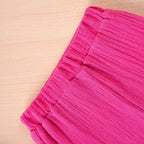 Summer Kids Cotton Casual 2pcs Toddler Girls Solid Color Sleeveless Top + Ruffle Pants Set Comfortable Fashion Hot Sale