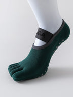 Women's five finger socks, anti slip yoga socks