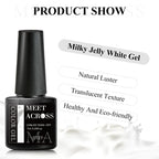 7ml Milky Jelly White Gel Nail Polish Natural Luster Long Lasting Nail Art All for Home DIY Manicure Soak Off UV LED Gel Vernis Lootquake LLC