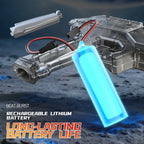 Children Energy Gathering Ring Electric Water Gun Led Emitting Automatic Continuous Water Squirt Gun Summer Outdoor Toy for Kids
