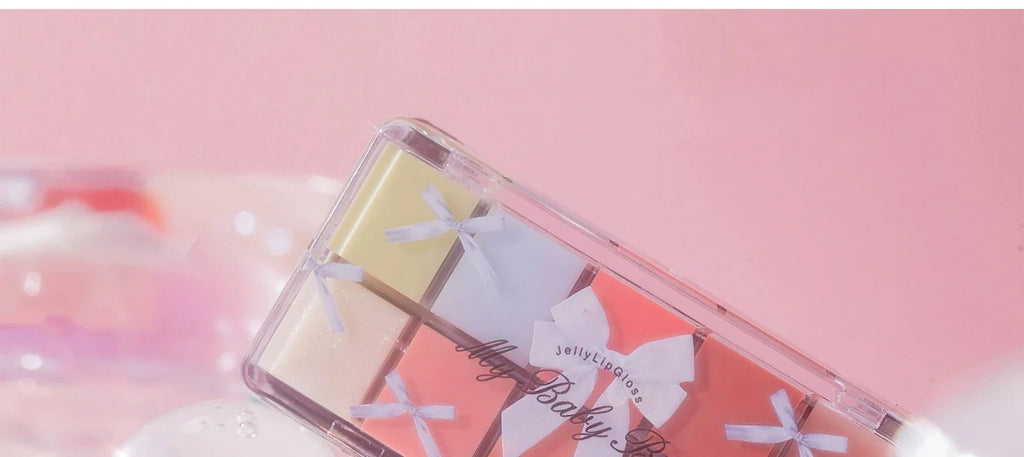 FLORTTE 10-Color Lip Palette Lip Gloss and Lipstick Glossy Moisturizing Pigmented Multifunctional Easy to Apply Lootquake LLC