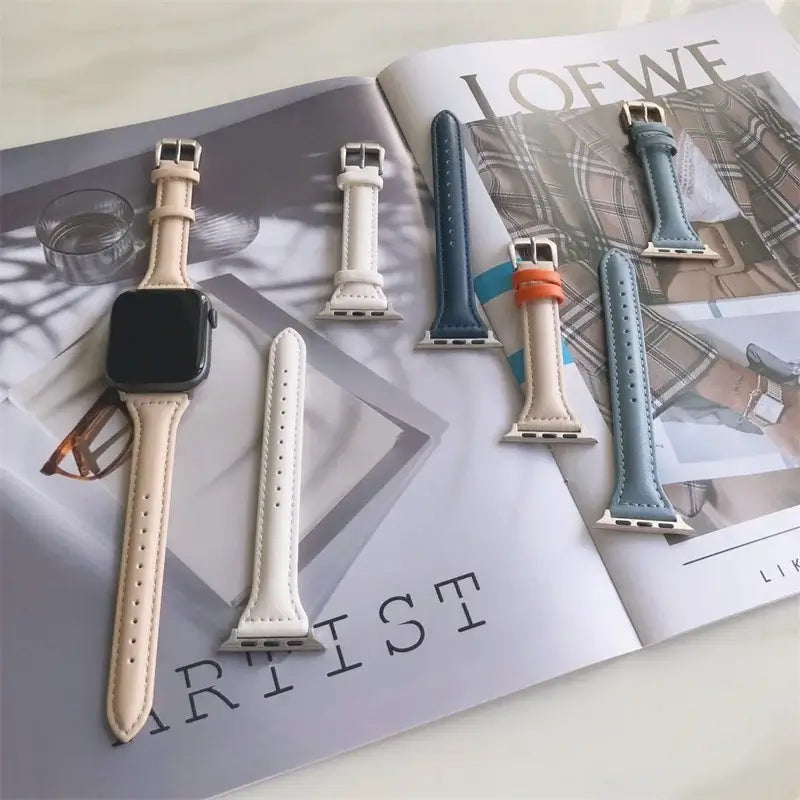 Apple Watch Leather Strap - Premium Quality, Stylish Design - SJB-DIAMOND ELITES