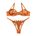 Tornova Sexy Lingerie Woman Lace Transparent Underwear Embroidery Brief Set Bra Kit Push Up Breves Sets Thin Erotic Bras New