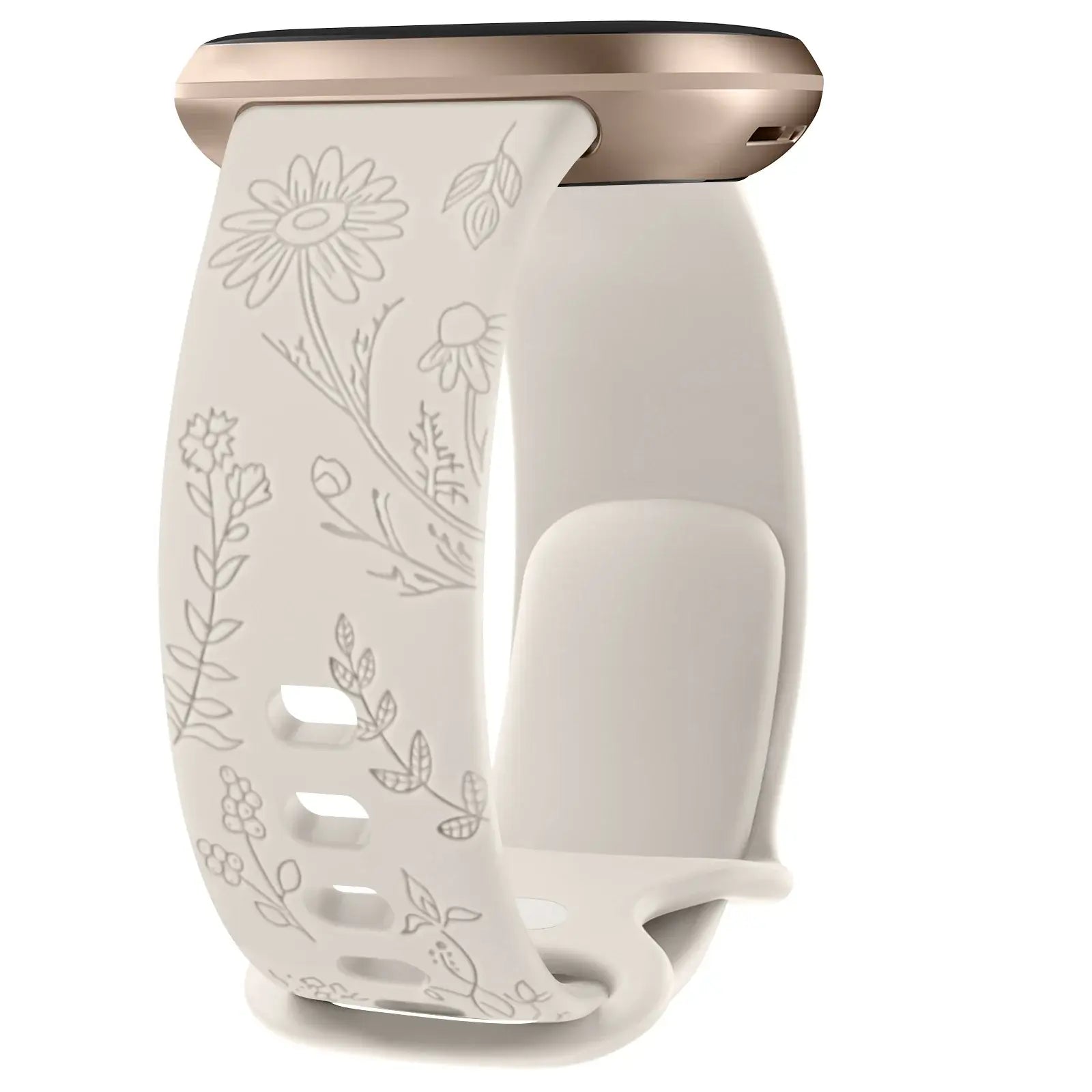 Fitbit Versa & Sense Silicone Band - Durable Floral Design - SJB-DIAMOND ELITES