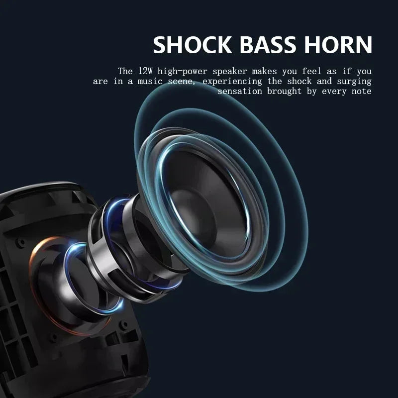 Super Powerful Wireless 5.3 Bluetooth Speaker RGB Light Caixa De Som Enhanced Bass IPX6 Waterproof Subwoofer 3D Stereo Sound Box Lootquake LLC