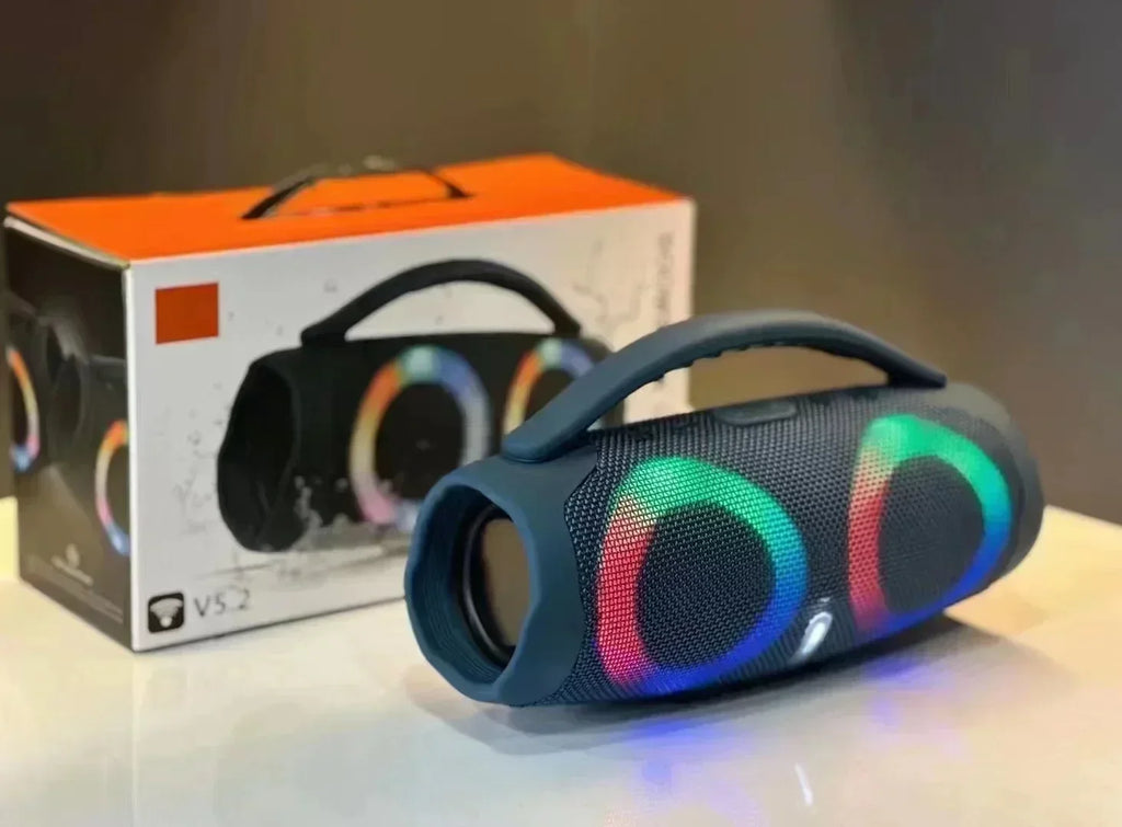 Portable Waterproof 100W High Power Bluetooth Speaker RGB Colorful Light Wireless Subwoofer 360 Stereo Surround TWS FM Boom Box Lootquake LLC