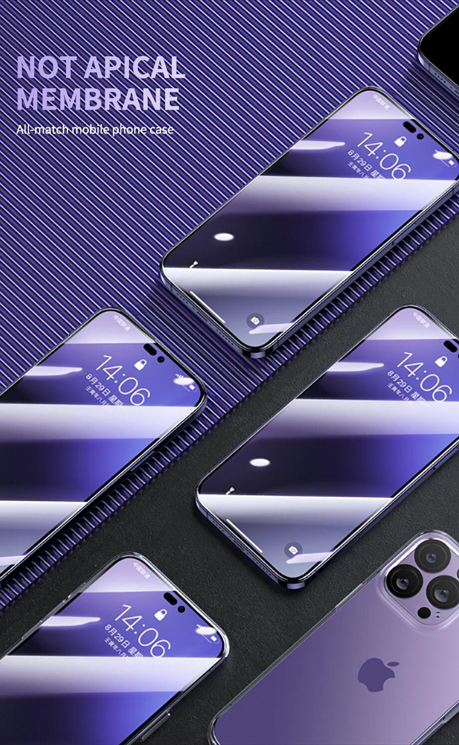 40D High Quality Full Cover Screen Protector For iPhone 14 13 12 11 PRO MAX Tempered Glass For Iphone XS XR X14 13 12 Mini Plus  Tempered Glass Screen Protector Compatible For iPhone Stevvex