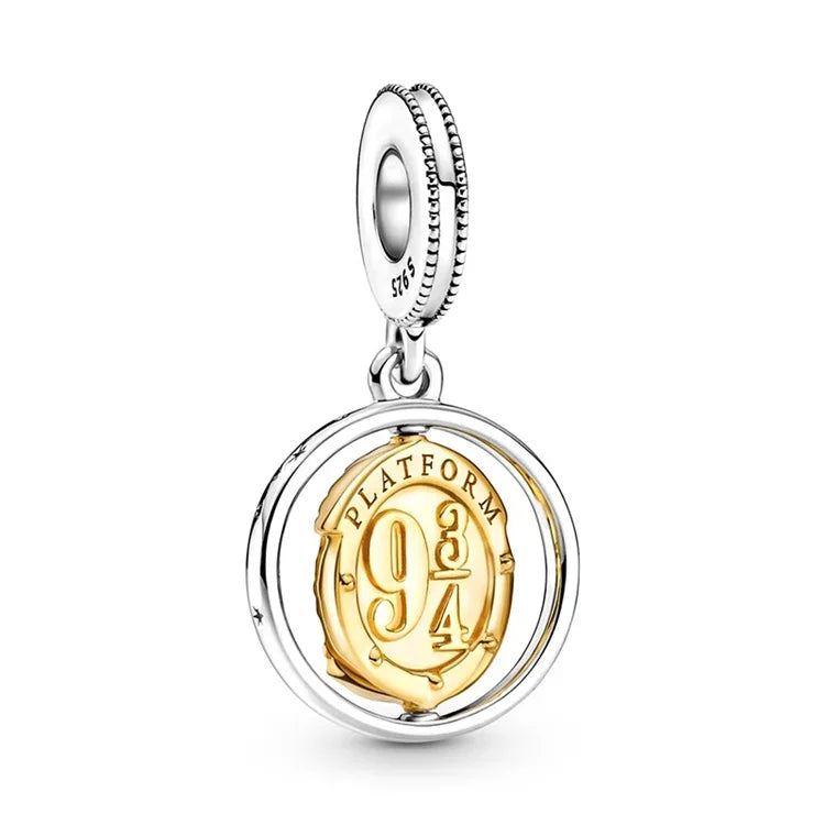 MINISO Charms Beads 925 Sterling Silver For 925 Original Harry 3mm Potter Bracelets Women Pendant DIY Jewelry Make Gifts Lootquake LLC