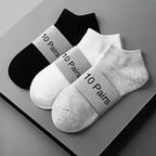 3/5/10PC Unisex Casual Plain Color Boat Socks Thin Breathable Comfy Anti Odor Sweat-absorbing Low Cut Ankle Socks For Men Women