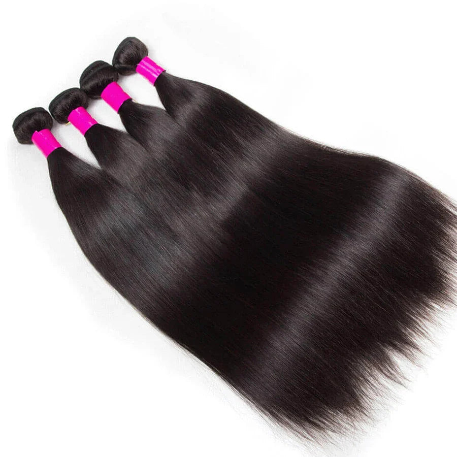 Silky Straight Bundles Human Hair Remy Brazilian Hair 14-30 Inches