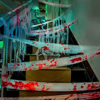 Haunted House Home Scene Decoration 3m/5m Halloween Bloody Gauze Bandage Warning Isolation Belt Horror Props For Halloween Party Lootquake LLC