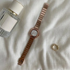 2024 Hot Brand Stainless Steel Strap Watch Women Luxury Gift Quartz Wristwatch Student Fashion Simple Square Quartz Watches