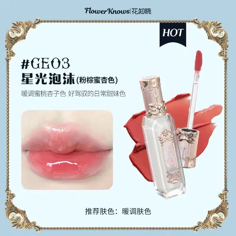 Flower Knows Strawberry Rococo Series Cloud Lip Cream Lip Gloss Long Lasting Velvet Lip Tint Lipstick for Women Cosmetic Lootquake LLC