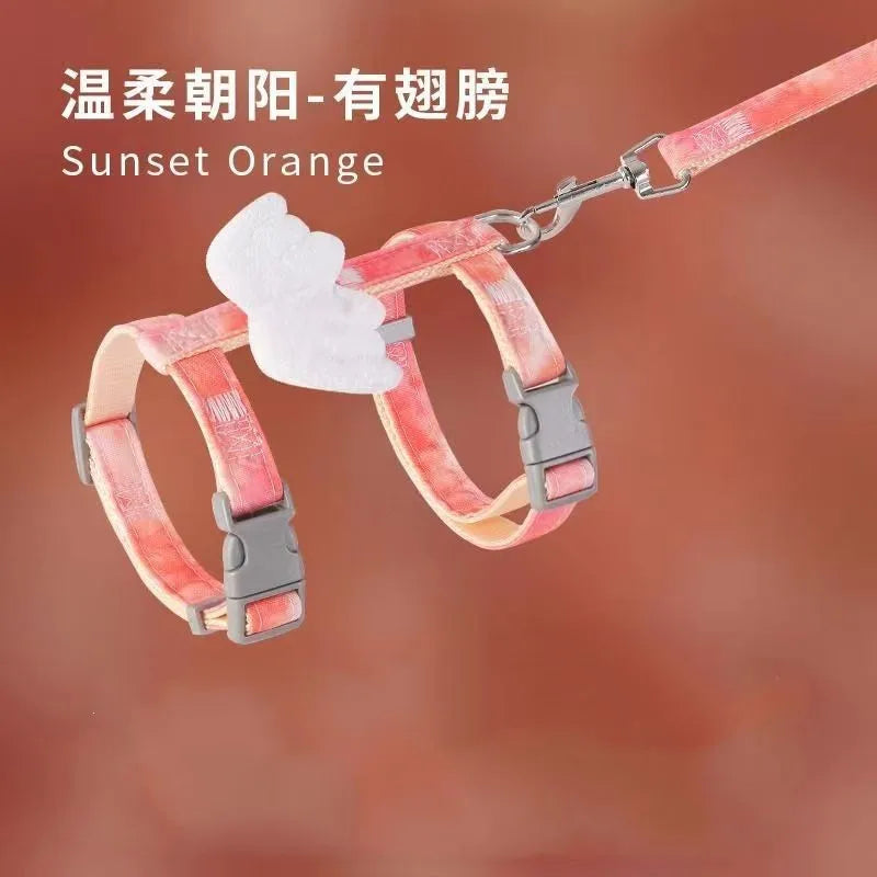 Cat Harness Wings Pet Harnesses And Leashes Set Adjustable Pet Harness for Cats Small Dogs Pug Chihuahua Cat Accessories Lootquake LLC