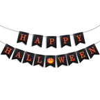 Halloween Party Paper Garland Bat Pumpkin Banner 2025 Happy Halloween Party Decoration for Home Trick or Treat Hanging Pendants Lootquake LLC