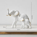 1pairs Creative Modern Decor Animal Resin Elephant Statues & Figurines Sculpture Living Room Table Ornaments Crafts Lootquake LLC