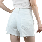 3pcs Women's High Waist Denim Shorts 2025 Summer Black Blue White Hot Pants Ripped Jeans Shorts Woman Short Trousers Streetwear