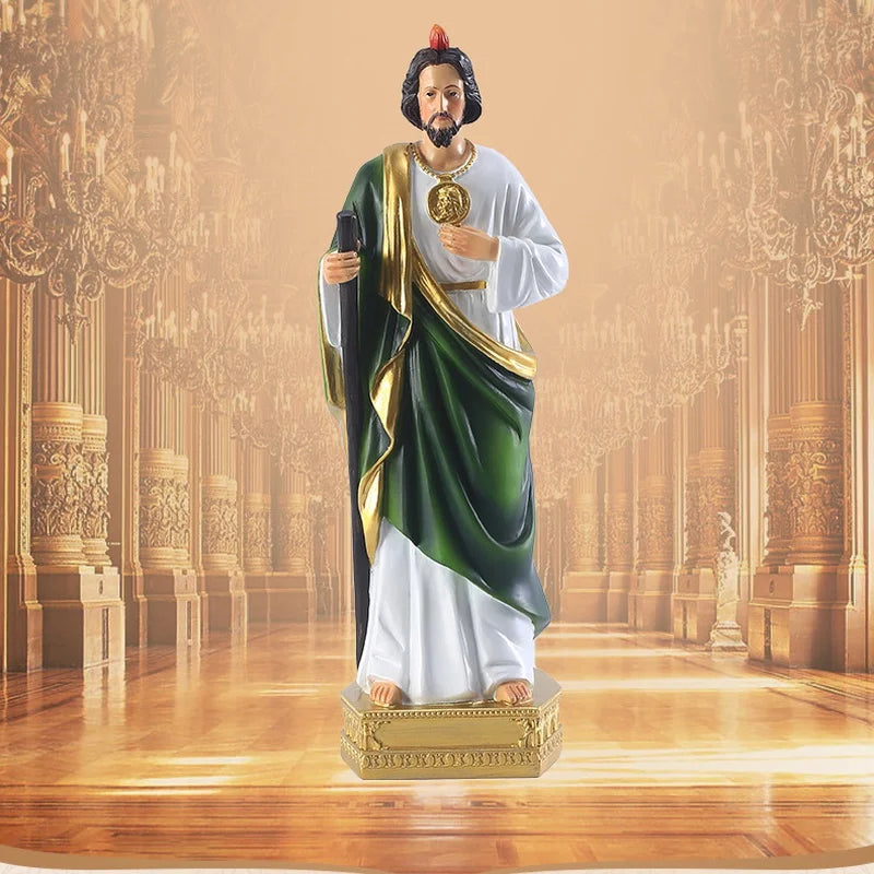 1Pc 8" St. Judas Statue Figurine Crutches Room Decorations Religious Gifts Collection Home Decor Lootquake LLC