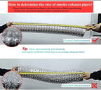 ∅150mm Double Layer Aluminum Foil Pipe Flexible Ventilation Duct for Kitchen Bathroom Extractor Dryer Fan Grow Tent 1.5m-6m