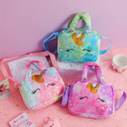 Plush Unicorn Single Shoulder Crossbody Bag for Children's Coin Purse Girl Travel Handbag Cute Student Gift Storage Pencil Bags Lootquake LLC