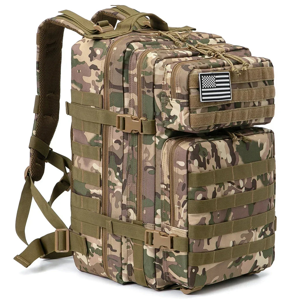 Outdoor Tactical Backpacks 45L Large Capacity Man 3 Days Molle Assault Bags For Outdoor Trekking Camping Backpack