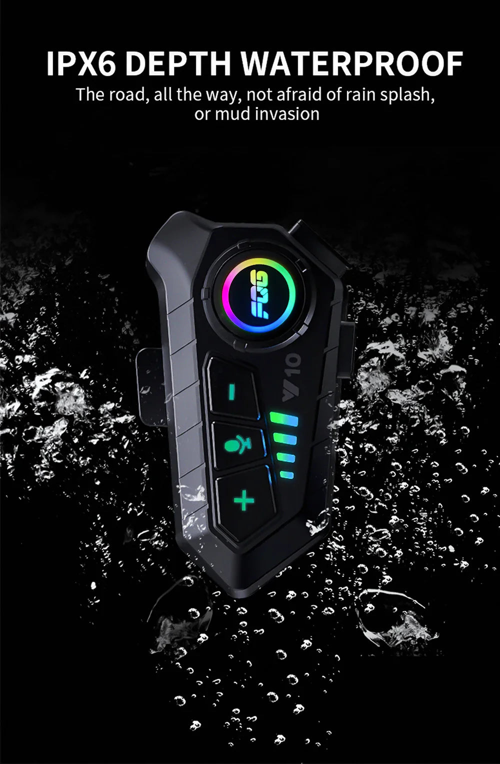 Bluetooth 5.3 Helmet Headset Wireless Hands-free Call Phone Kit Motorcycle Waterproof Earphone MP3 Music Player Speaker for Moto Lootquake LLC