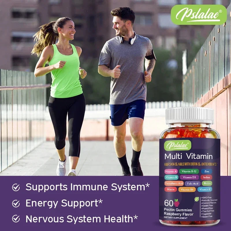 Multivitamin Gummies - Dietary Supplement for Improves Skin, Hair, Nails and Overall Health, Immunity, Enhances Energy Levels Lootquake LLC