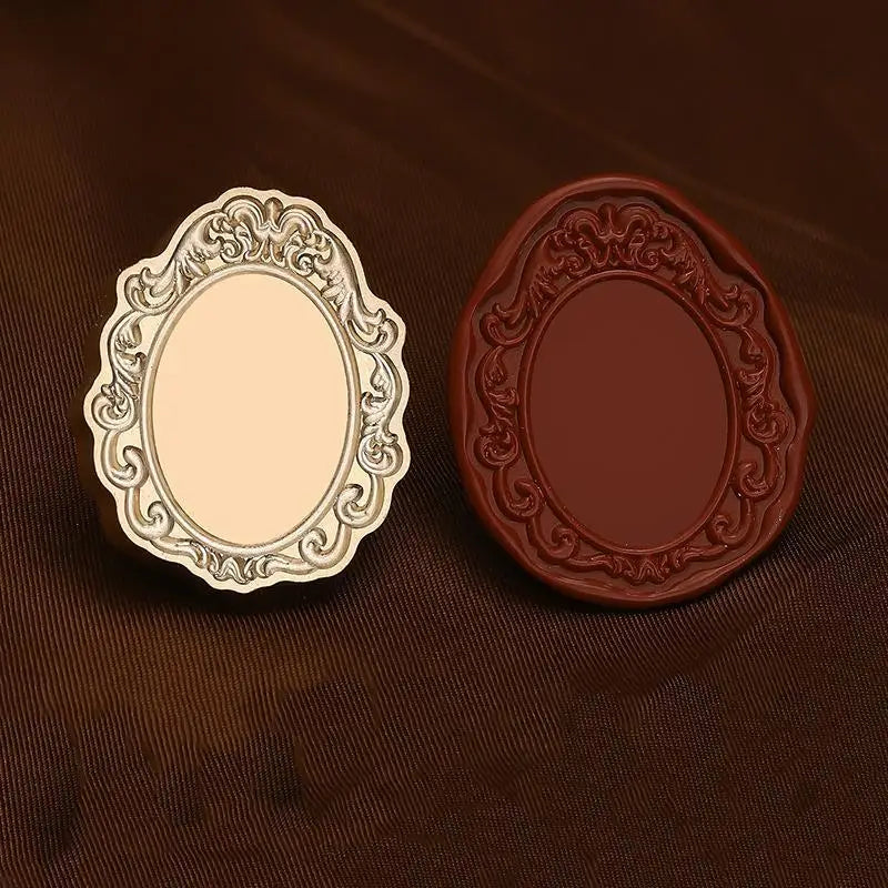 Photo Frame Series Sealing Wax Stamp Head Fire Paint Seal Wax Stamp Heads For DIY Scrapbooking Envelope Wedding Party Invitation Lootquake LLC