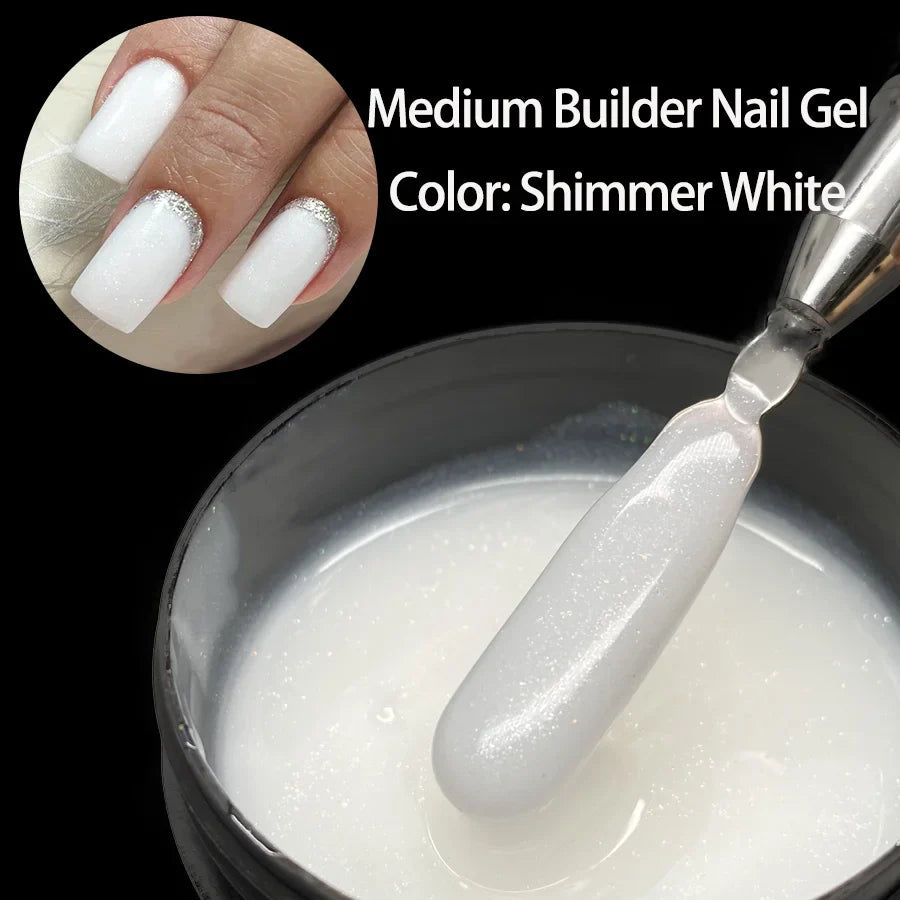 Jillnails 100g Glitter Shimmer Milky Hard Gel Builder Nail for Nails ExtensionsRoyal Blue Pink  UV LED Camouflage  Selfleveling Lootquake LLC