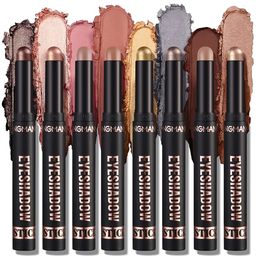 1PC Waterproof Pearlescent Eyeshadow Pencil Stick 8 Colors Lasting Glitter Shimmer Eye Shadow Highlighter Pen Eyes Makeup Tools Lootquake LLC