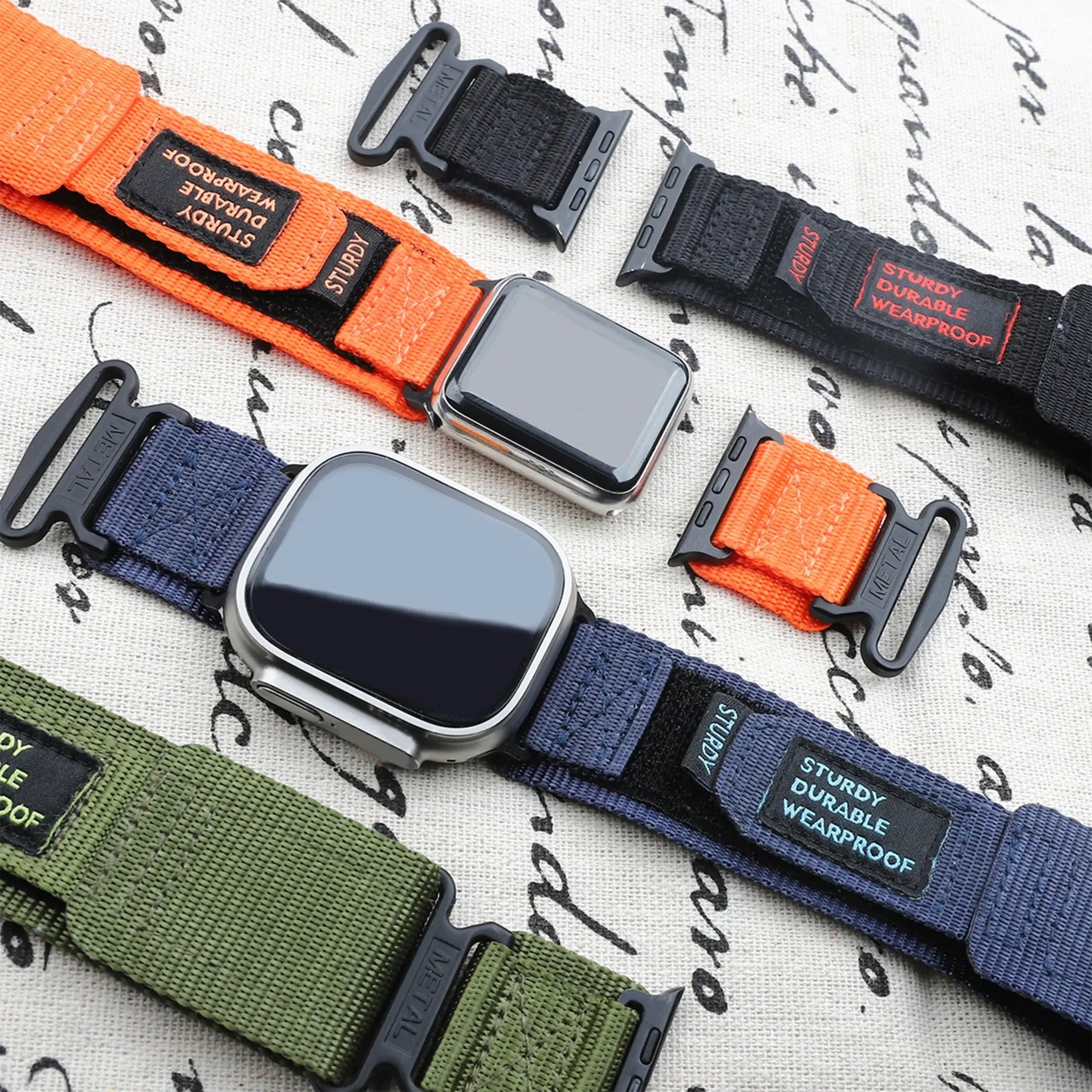 Apple Watch Nylon Band - Tough Waterproof Strap - SJB-DIAMOND ELITES