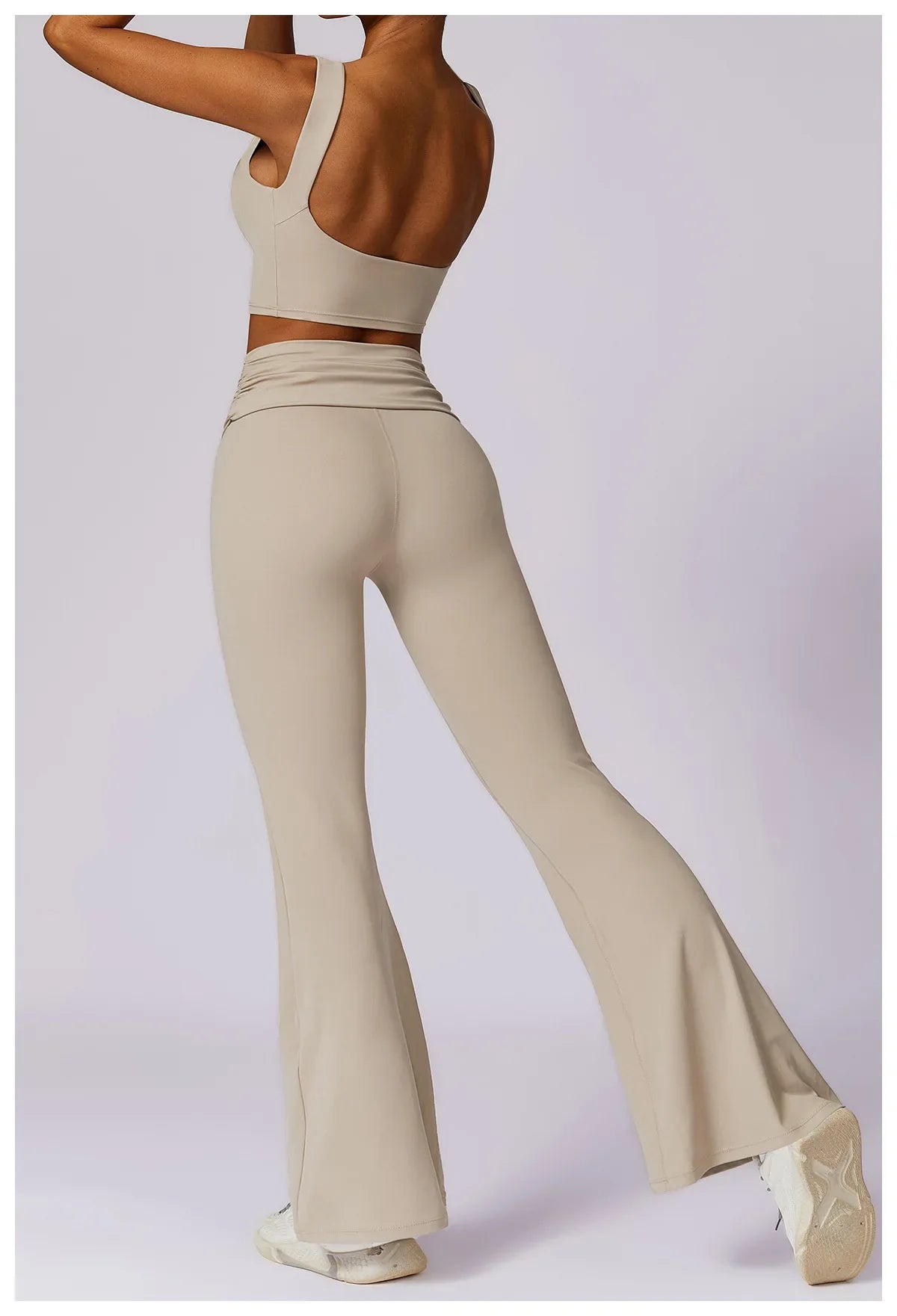 Elevate Activewear: Seamless Leggings & Top Set THRIXINE
