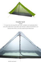 [HODR] 3F UL GEAR Lanshan 1 pro Tipi Tent Rodless Solo Ultralight 690g 20D Nylon Fabric Camping Season Tent Trekking Tents