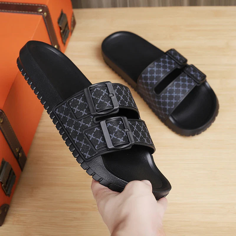Brand Men Women Sandals Summer Designer Couple Cork Clogs Sandals Luxury Classic Unisex Mules Beach Slide With Adjustable Buckle Lootquake LLC