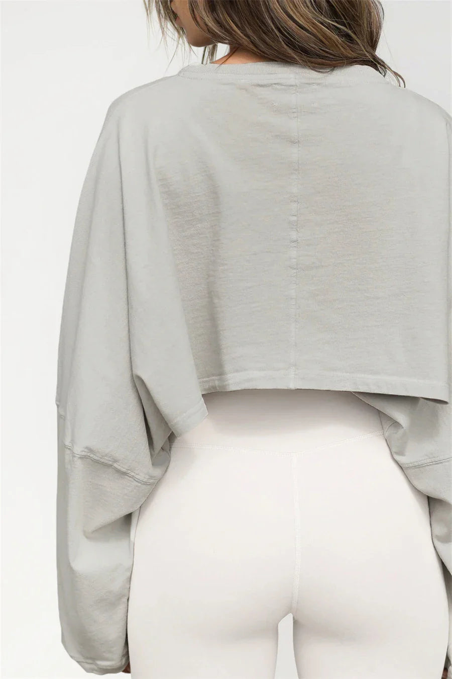 FitFlow Long Sleeve Crop Top THRIXINE