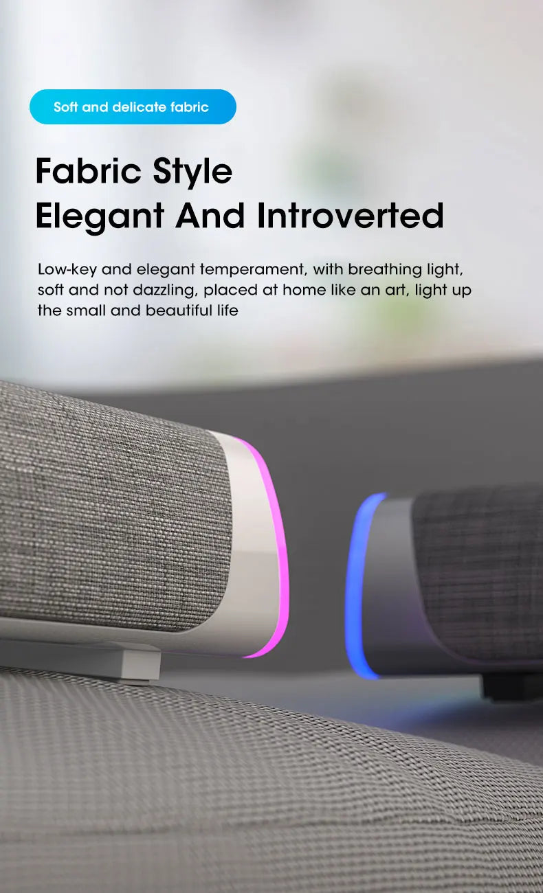 Wireless Bluetooth Speaker 4D Stereo Soundbar Home Surround Speakers for Laptop Projector PC Music Player Aux 3.5mm Wired USB Lootquake LLC