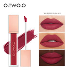 O.TWO.O 12 Color Liquid Lipstick Matte Finish Sexy Silky Lip Gloss Waterproof Kiss-proof Lasting Lip Glaze Lip Tint Cosmetics Lootquake LLC