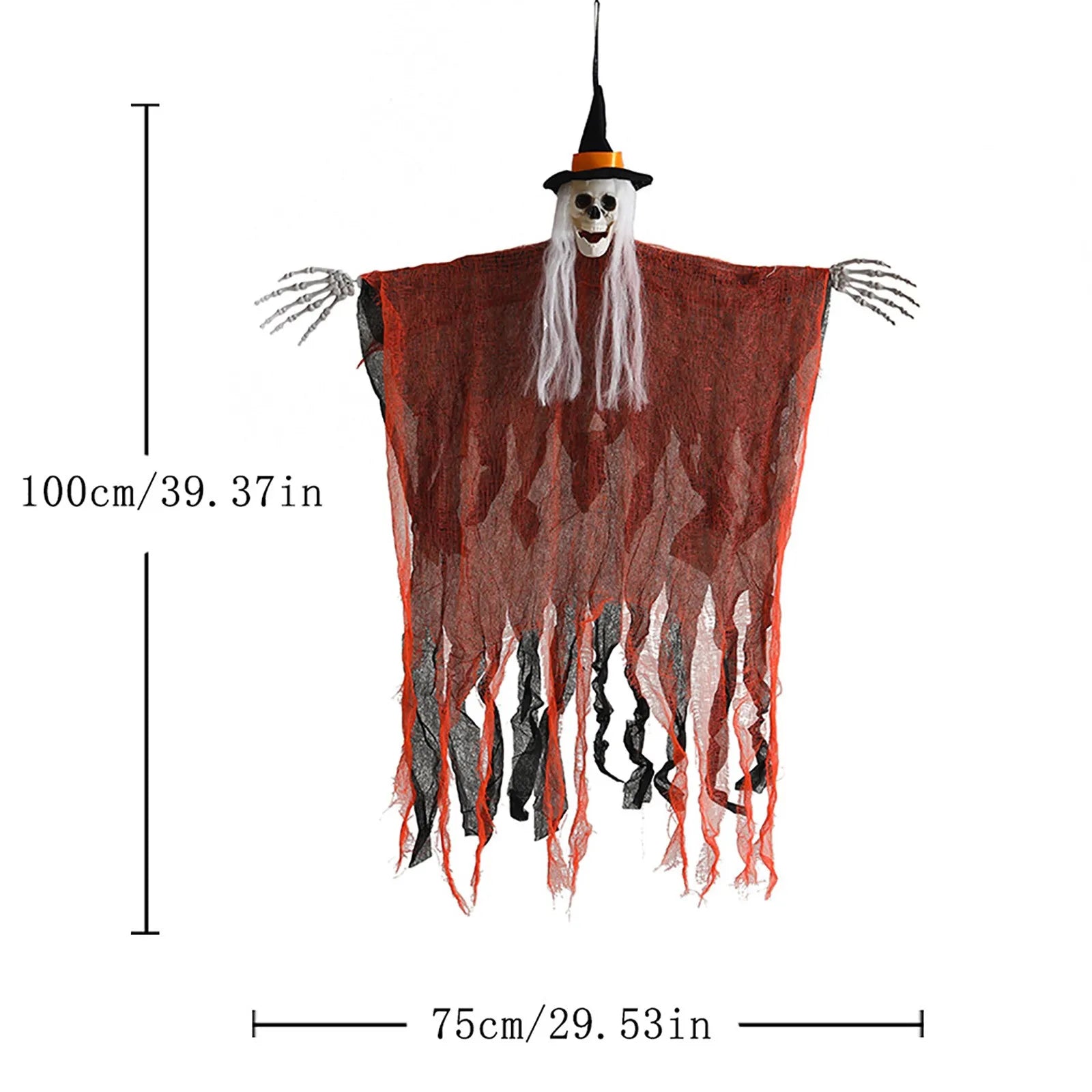 Halloween Skeleton Ghost Hanging Decoration Spooky Horror Ghost Props For Outdoor Indoor Garden Haunted House Reapers Ornament Lootquake LLC