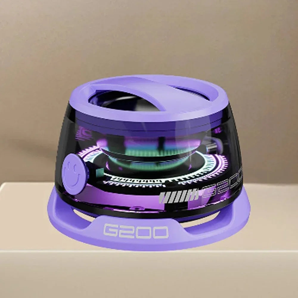 Outdoor Magnetic Bluetooth Speaker Wireless Portable Mini Travel Stereo Speaker with RGB Color Light and Phone Holder for IOS Lootquake LLC