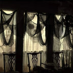 Halloween Decoration Black White Creepy Cloth Spooky Gauze Fabric Window Door Cover Scary Party Horror House Props Hallow Favors Lootquake LLC