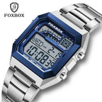 LIGE 2025 Men's watches Luxury LED Luminous Date Wristwatch Waterproof Sports Square  Casual Quartz Watches male reloj hommes
