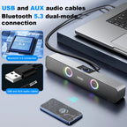 Bluetooth Speaker HD Sound Portable Playback AUX TF Card and USB LED Light Speaker Bluetooth 5.3 Wireless Loud Speaker amplified Lootquake LLC