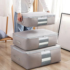 Foldable Storage Bag Non-Woven Clothing Organizer Wardrobe Closet Clothes Organizer Pillow Quilt Blanket Home Storage Bags Lootquake LLC