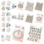 February 2025 New pink Floral Field Metal Cutting Dies Stamp Stencil Hot Foil Set DIY fresh Scrapbook Card Handmade Embossing Lootquake LLC