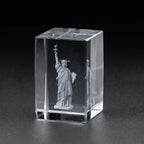 Statue of Liberty Transparent Crystal Inside Carved Desktop Feng Shui Paperweight Holiday Gifts Fine Home Decorations Souvenirs