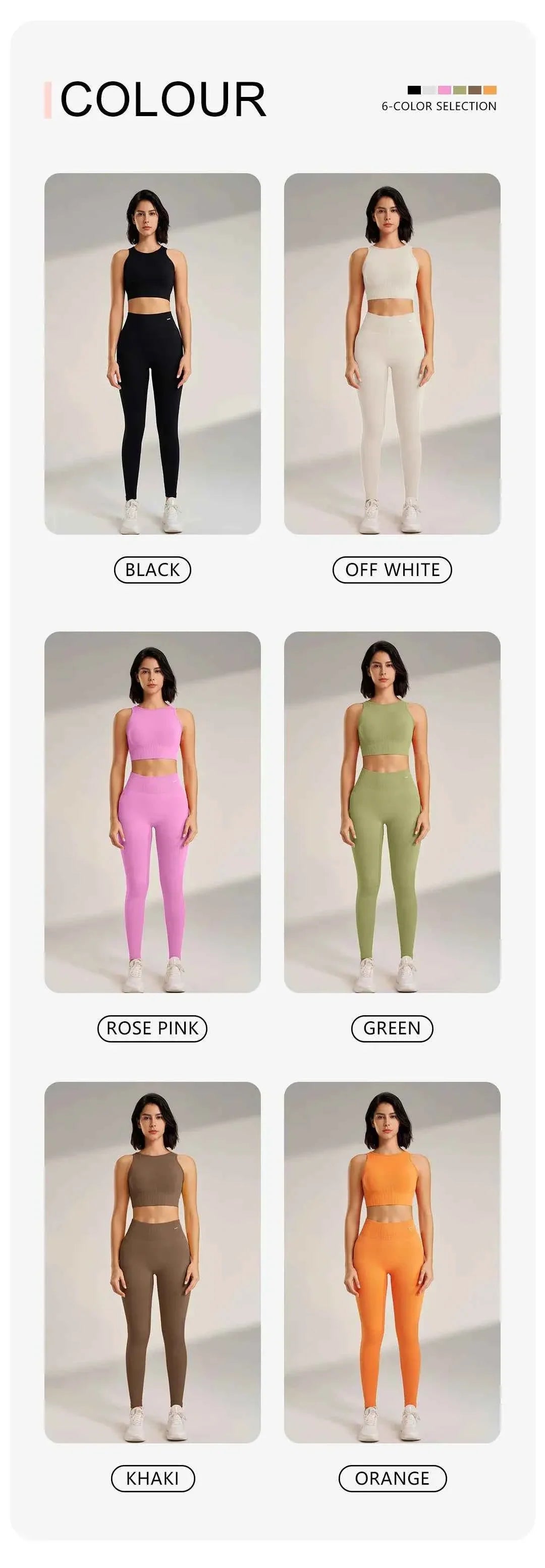 Women's High Waisted Leggings and Top THRIXINE
