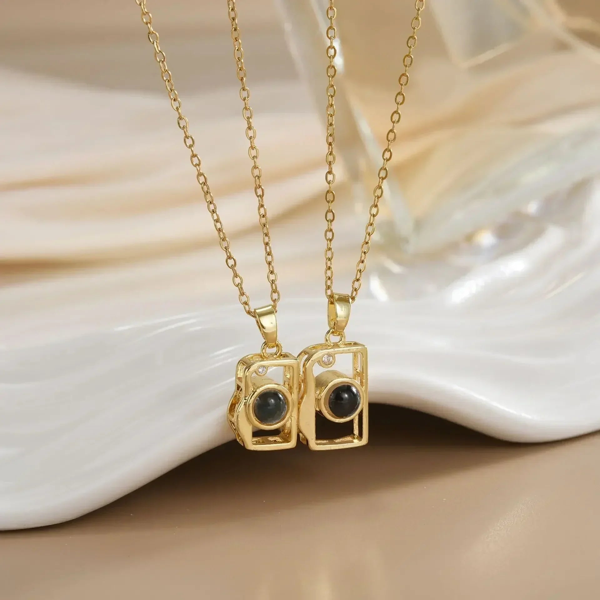 LATS New Stainless Steel Magnetic Sun Moon Couple Necklace Fashion Chain for Men and Women Good Friend Gifts Trend Jewelry